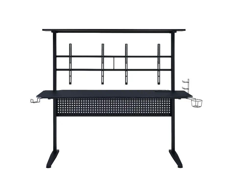 Canzi - Gaming Desk With USB - Black by Unique Piece Furniture