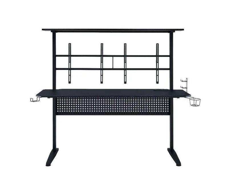 Canzi - Gaming Desk With USB - Black by Unique Piece Furniture