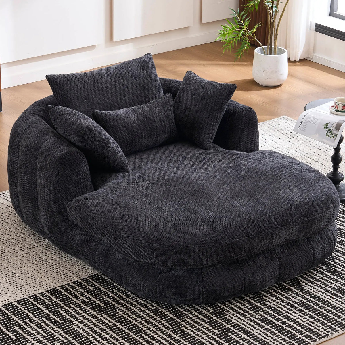 Oversized Chaise Lounge Chair Indoor by HouseOfZazla