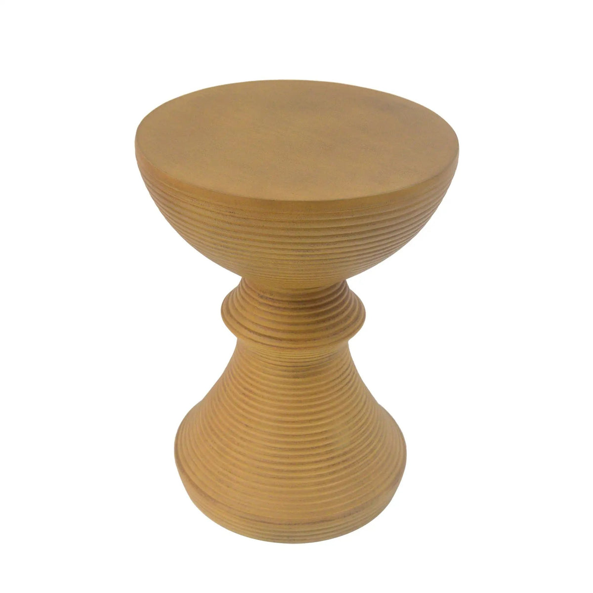 16" Ribbed Outdoor Accent Table, photo 6 of 8
