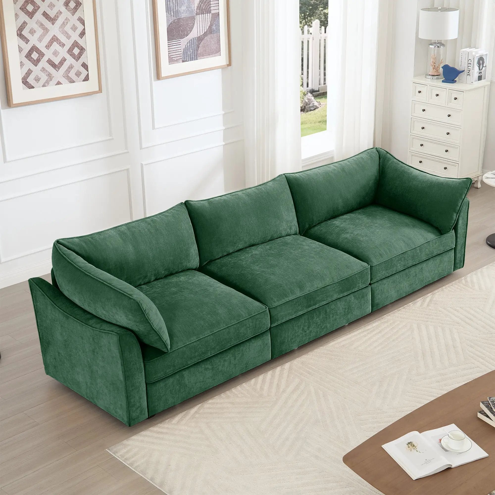 3 Seater Sofa With Storage Pull Out Drawers by HouseOfZazla