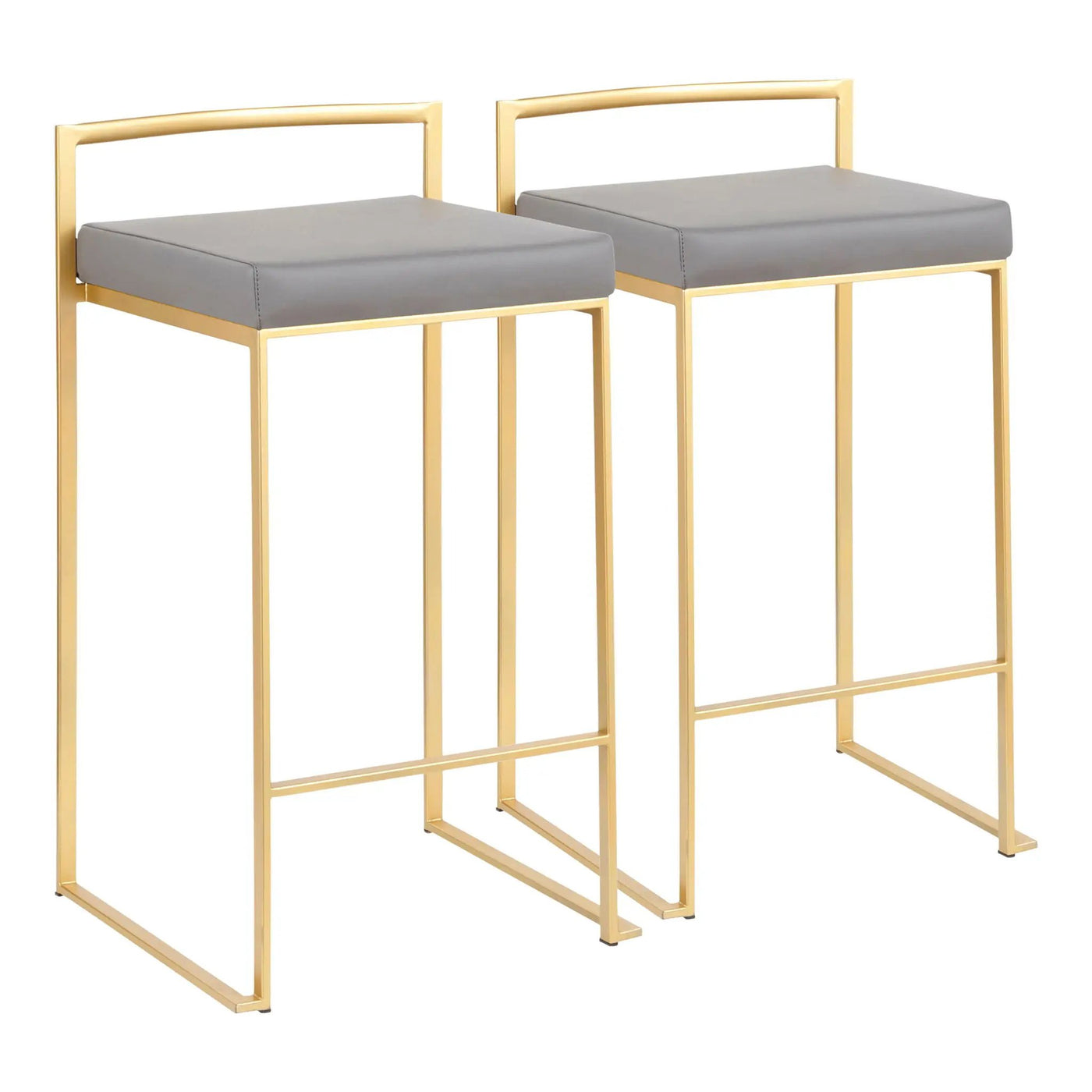 Fuji - Contemporary / Glam Design Counter Stool (Set of 2) by HouseOfZazla