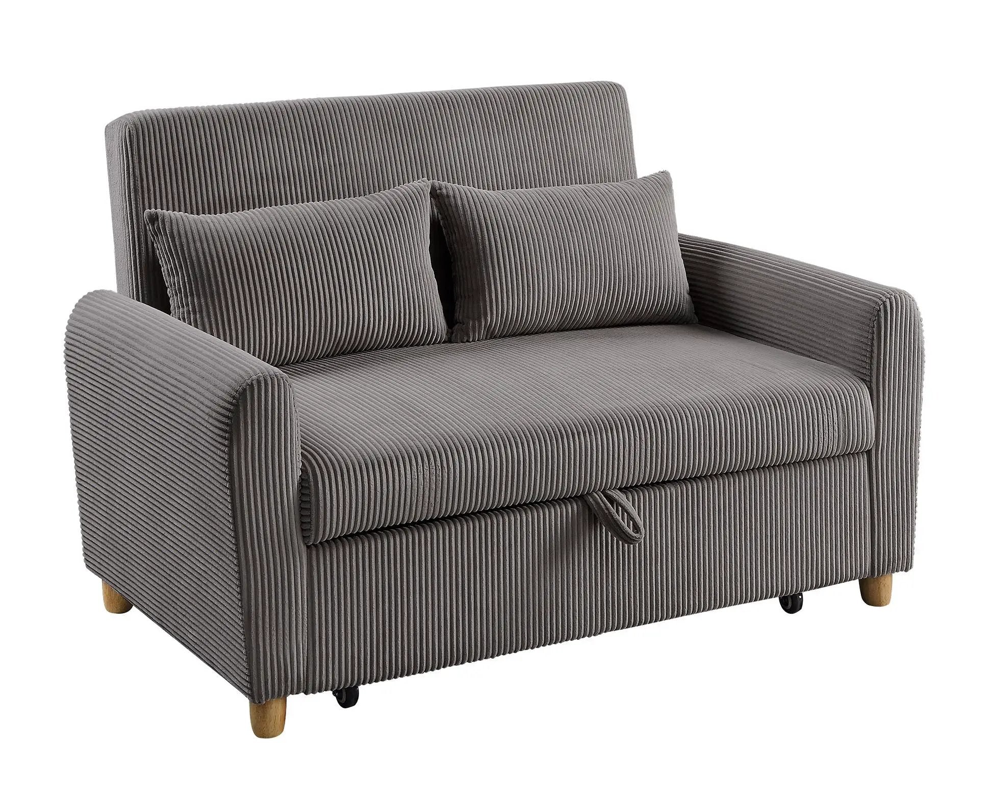 Justine - Convertible Sleeper Loveseat - Brown by Unique Piece Furniture