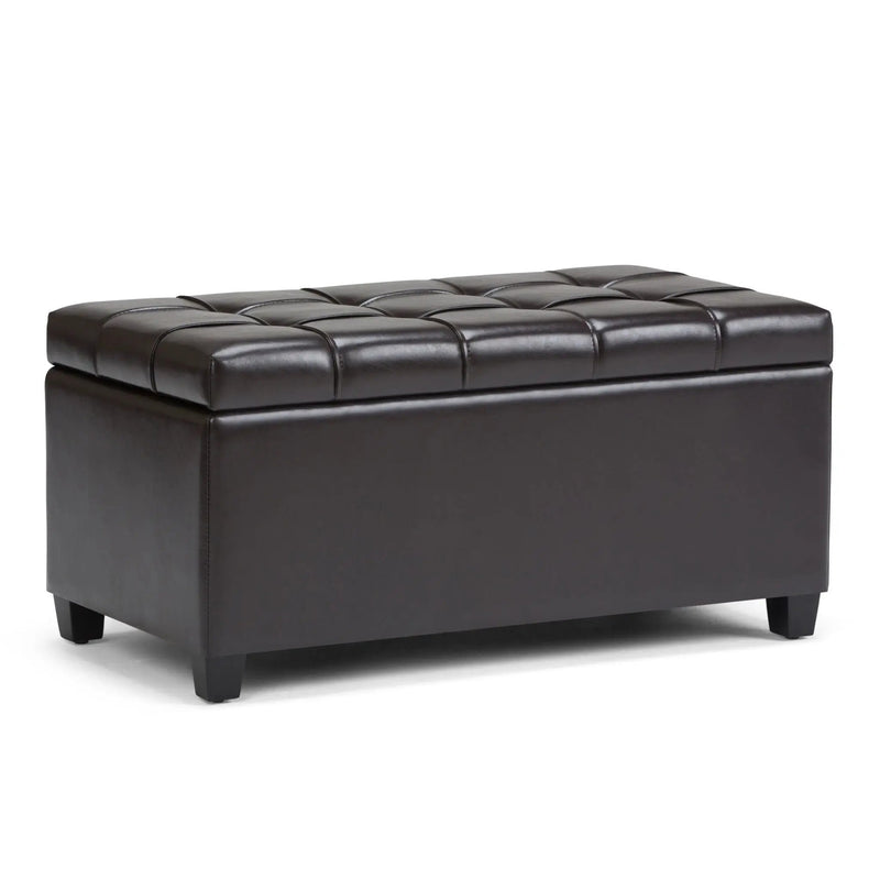 Sienna - Upholstered Storage Ottoman Bench by HouseOfZazla