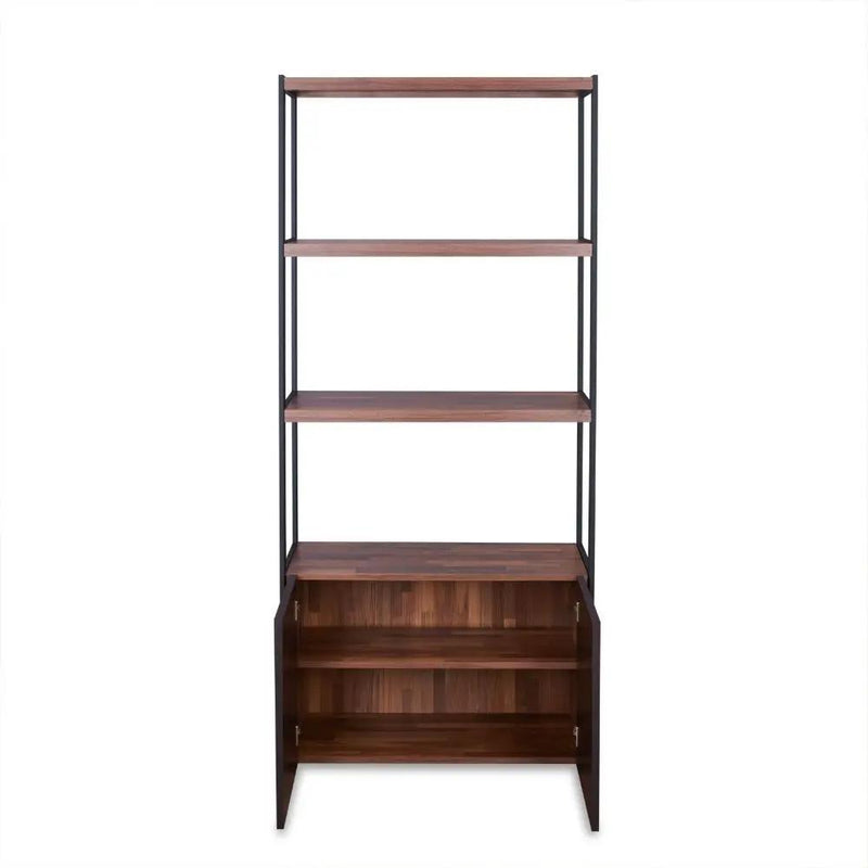 Sara - Bookshelf - Walnut & Sandy Black by Unique Piece Furniture