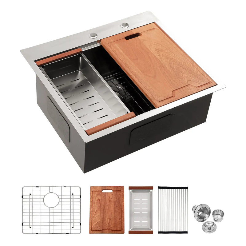 Drop In Kitchen Sink Stainless Steel 16 Gauge by HouseOfZazla