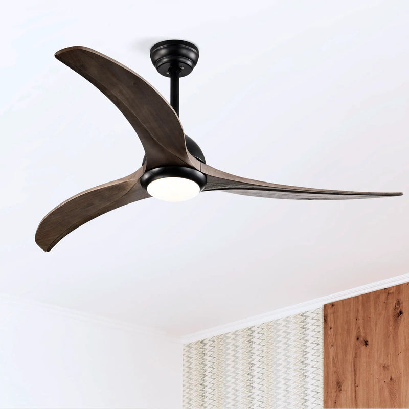 Indoor Outdoor Ceiling Fan With Light With Remote Control, Noiseless Reversible Motor, 6 Speed, 3 Color by Unique Piece Furniture