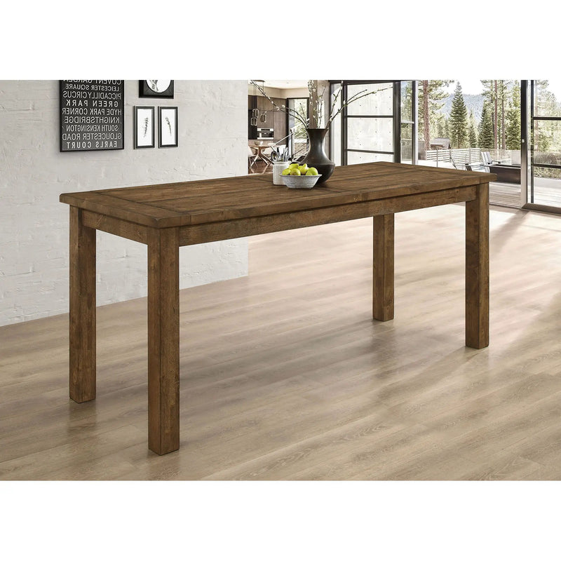 Amarillo - Rectangular Counter Height Dining Table - Rustic Brown by HouseOfZazla