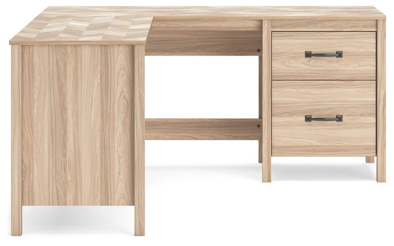 Battelle - 60" Home Office Desk With Return - Tan by Unique Piece Furniture