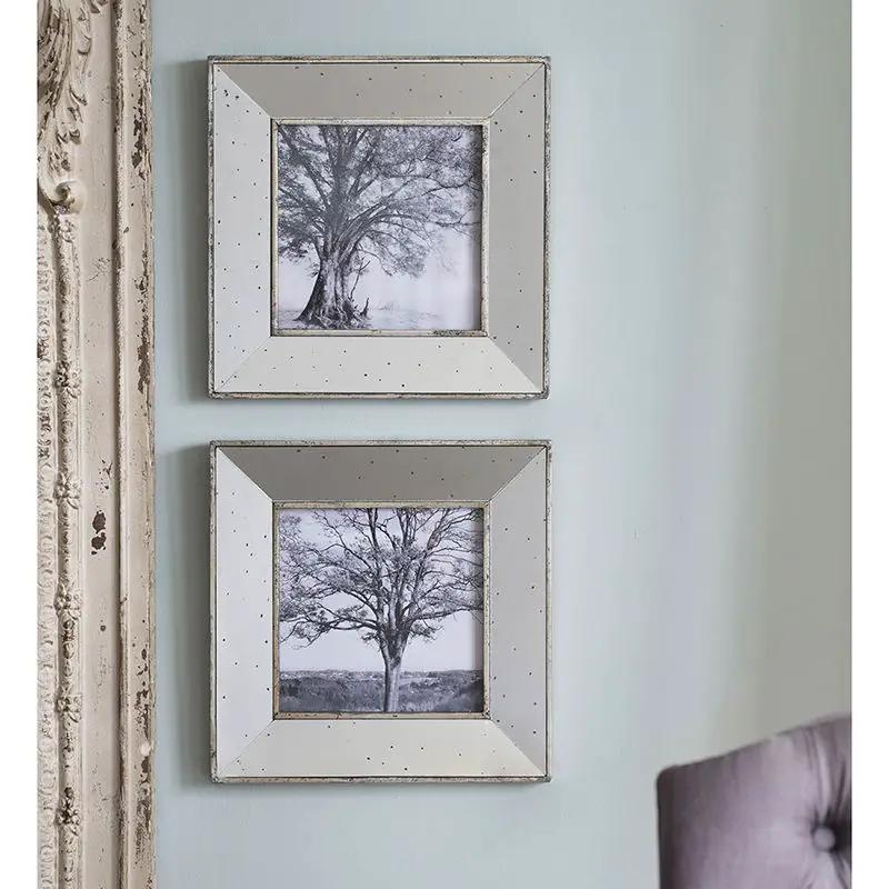 Vintage Reflective Picture Frames (Set of 2) - Silver by Unique Piece Furniture