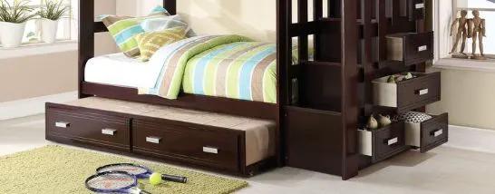 Allentown - Twin / Twin Bunk Bed With Trundle Storage - Espresso by Unique Piece Furniture