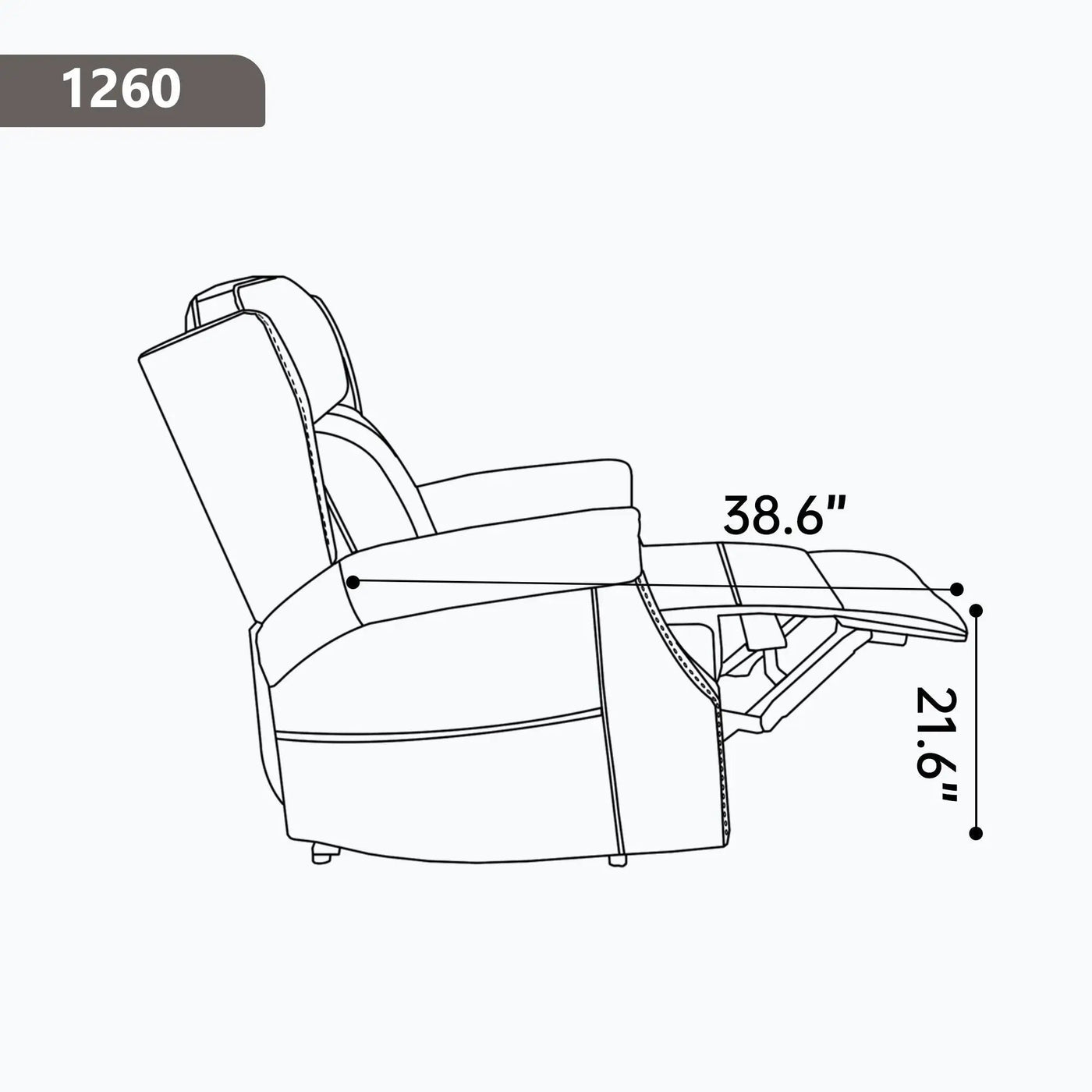 Manual Recliner Chair With Heavy Duty Motion Mechanism, 8 Vibrating Nodes And 3 Massage Modes For Living Room by HouseOfZazla