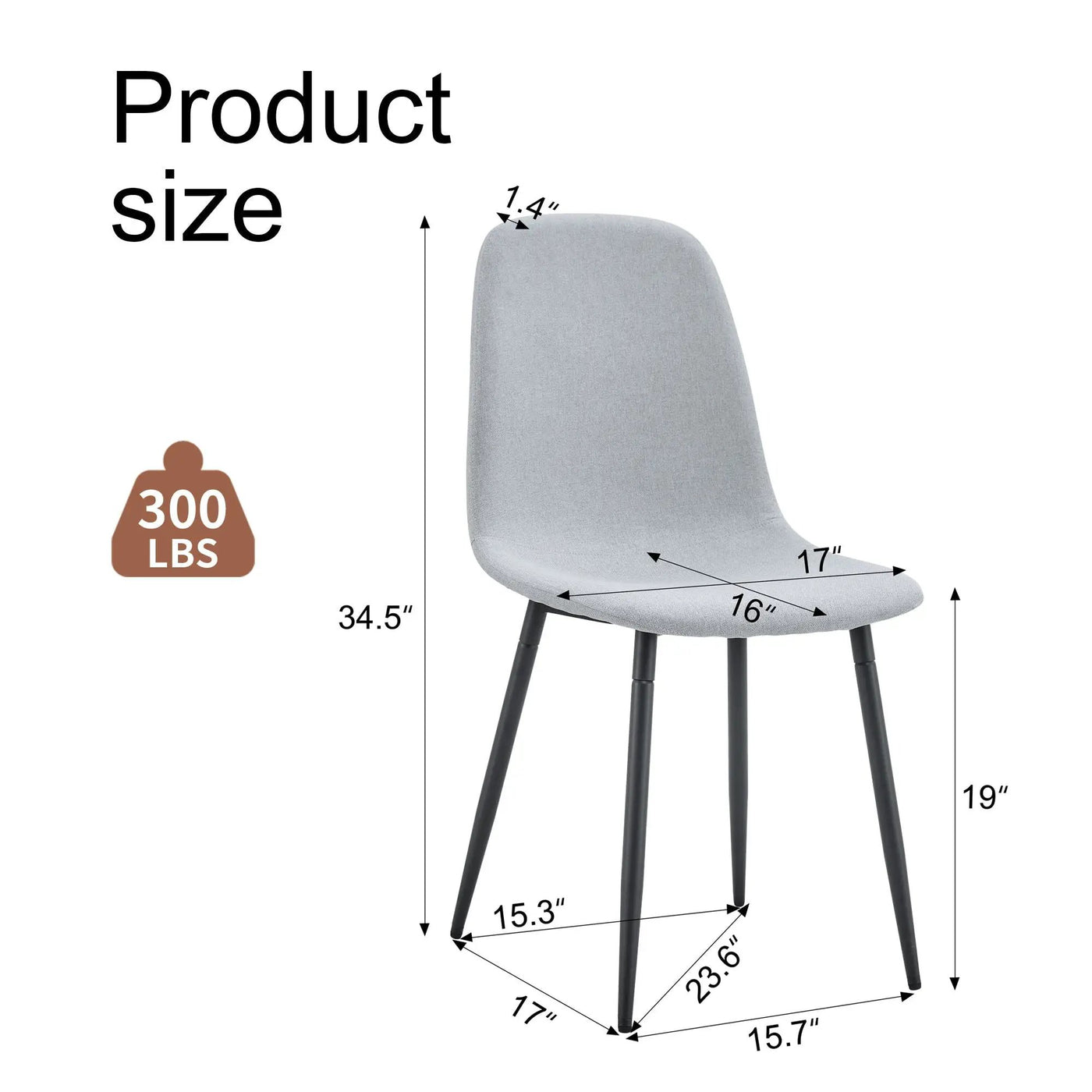 Modern Medieval Style Cushioned Side Chairs Set With Metal Legs For Kitchens by HouseOfZazla