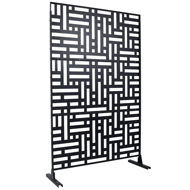 Decorative Freestanding Metal Privacy Screen For Indoor & Outdoor Use by HouseOfZazla