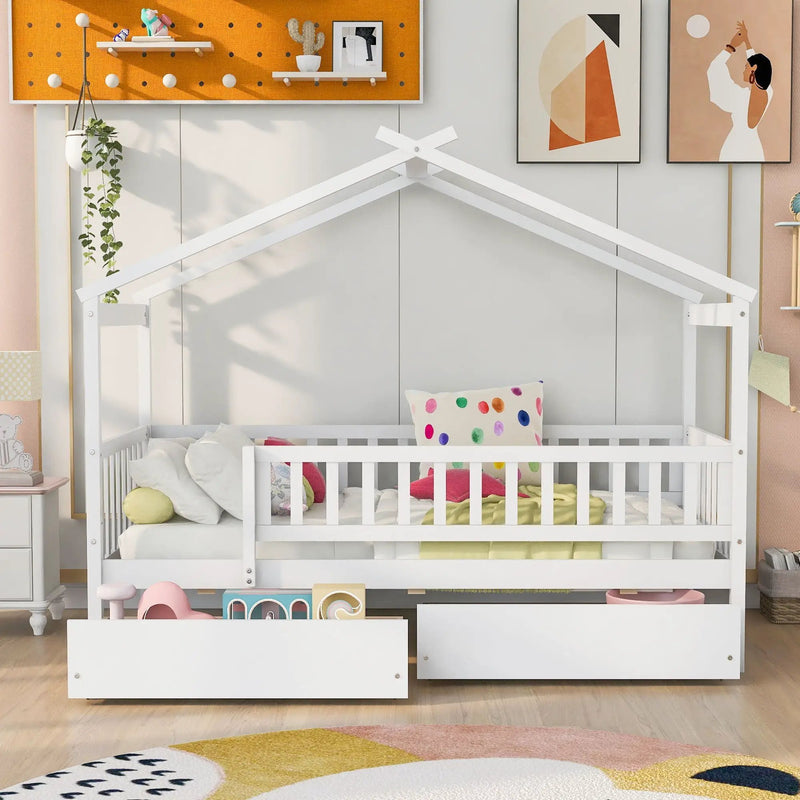 House Bed With 2 Drawers by HouseOfZazla