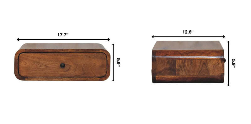 Avora - Wall Mounted 1 Drawer Nightstand by HouseOfZazla