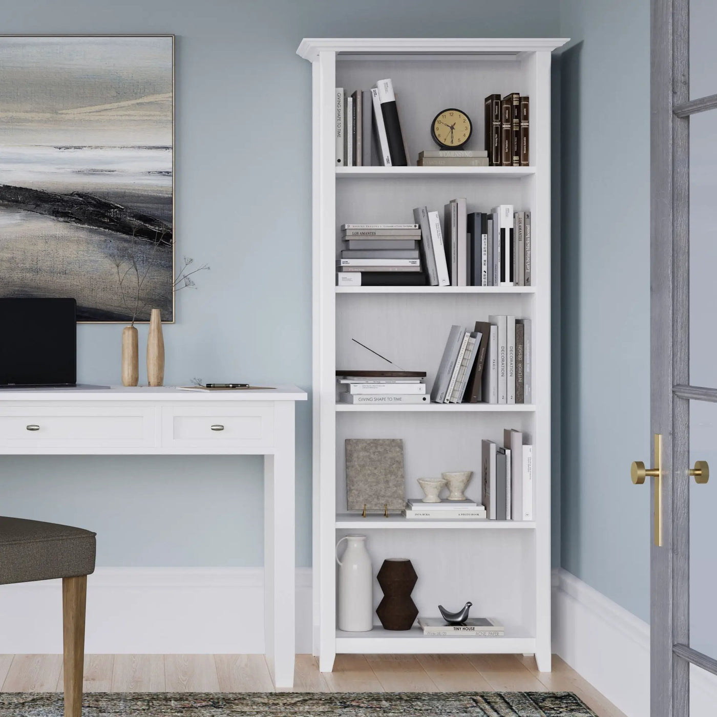 Acadian - 5 Shelf Bookcase, Handcrafted by Unique Piece Furniture