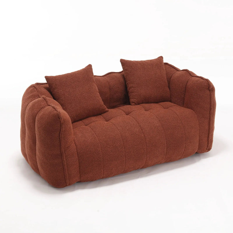Cozy Beanbag Chair With High Resilience Foam Core For 2 by HouseOfZazla