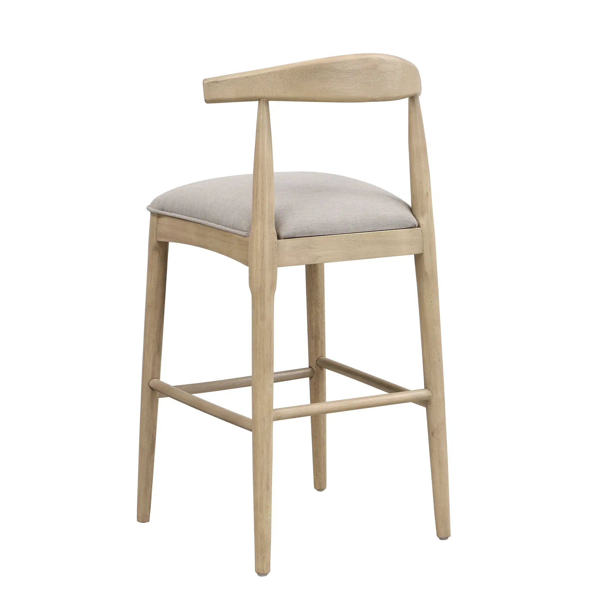 Bar Stool in Pebble Fabric (Set of 2) by HouseOfZazla