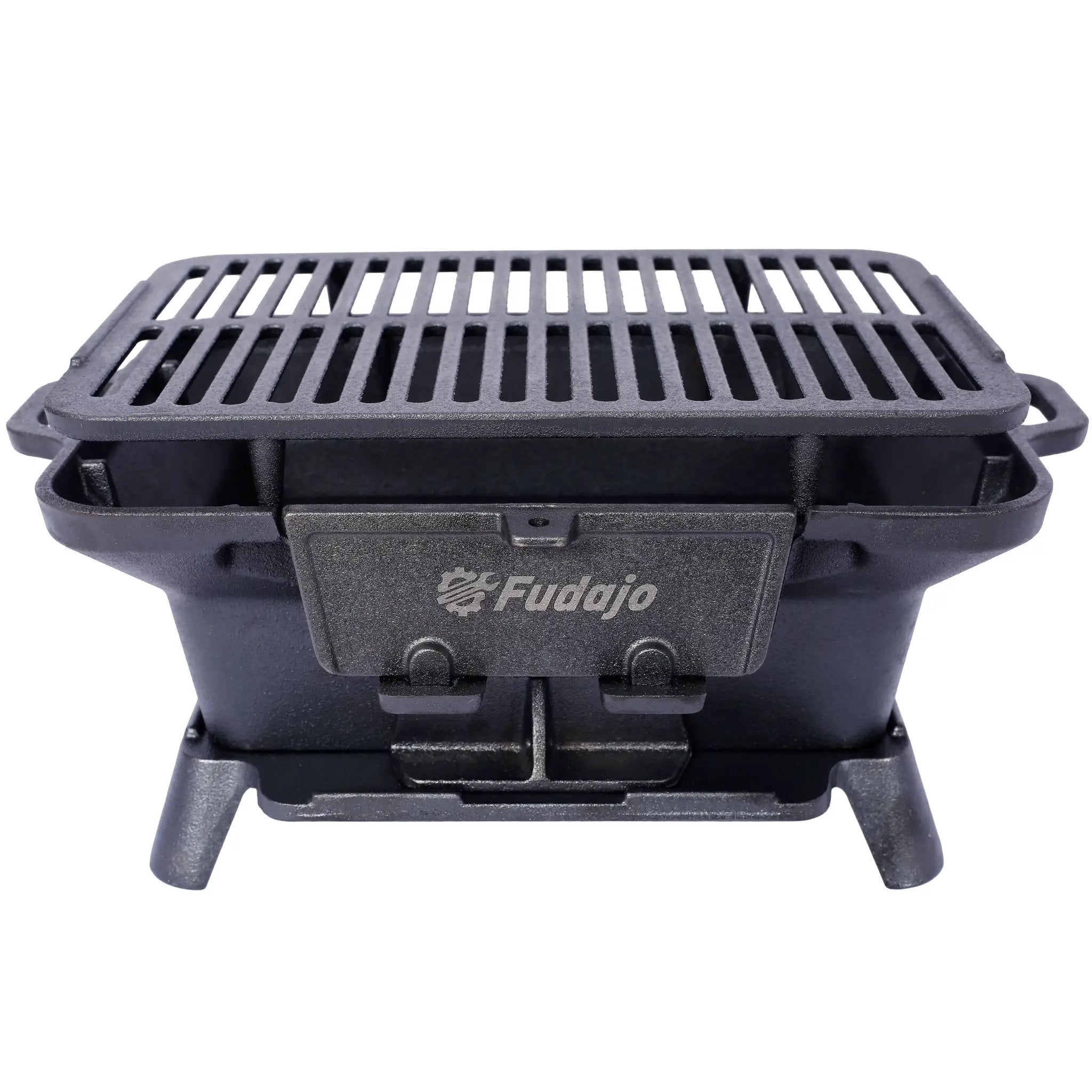 Oval Cast Iron Grill Outdoor Portable Charcoal Tabletop Skillet by HouseOfZazla