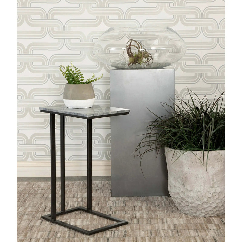 Encina - C-Shaped Sofa Side Table by HouseOfZazla