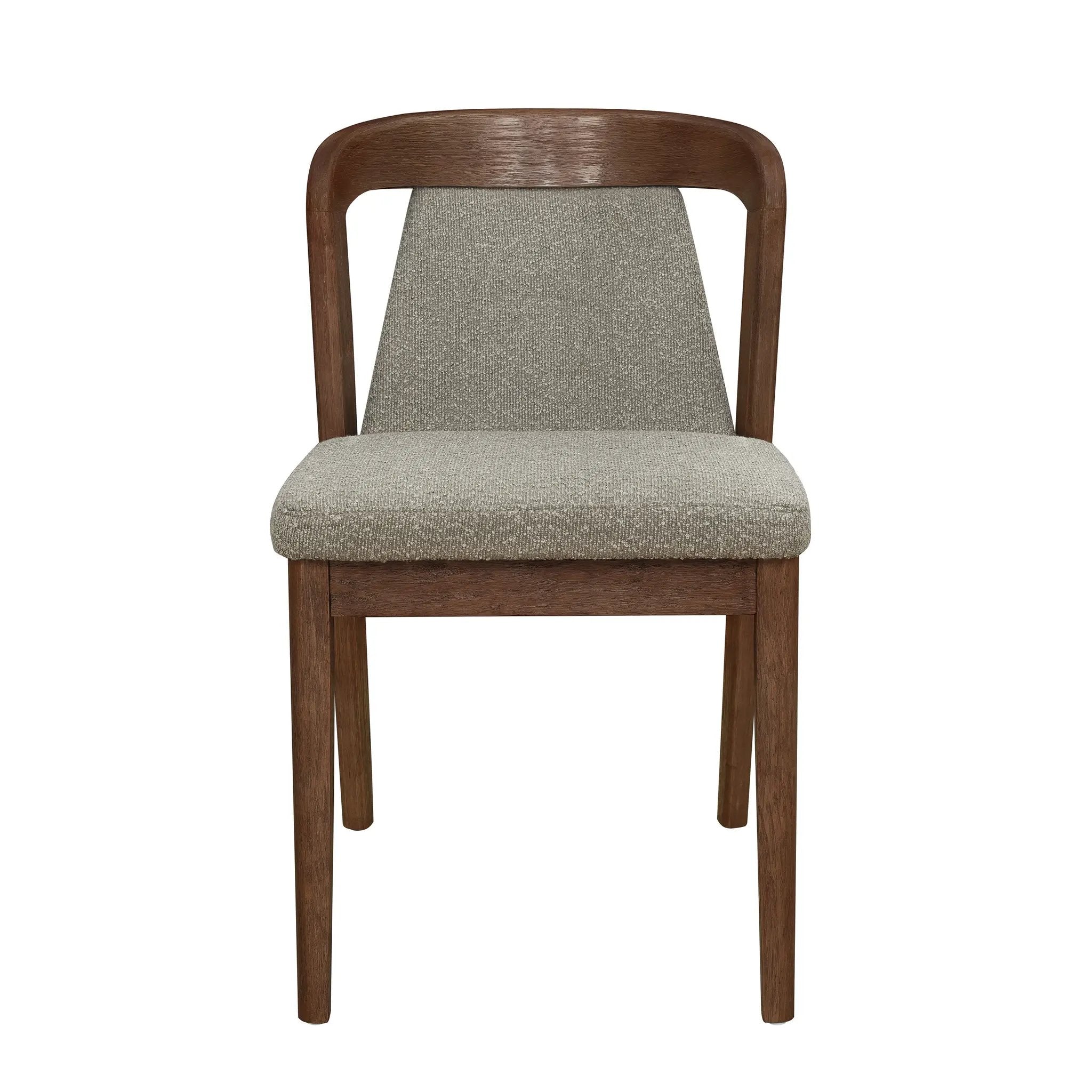Upholstered Backrest Armless Dining Chairs (Walnut+Light Brown) by HouseOfZazla
