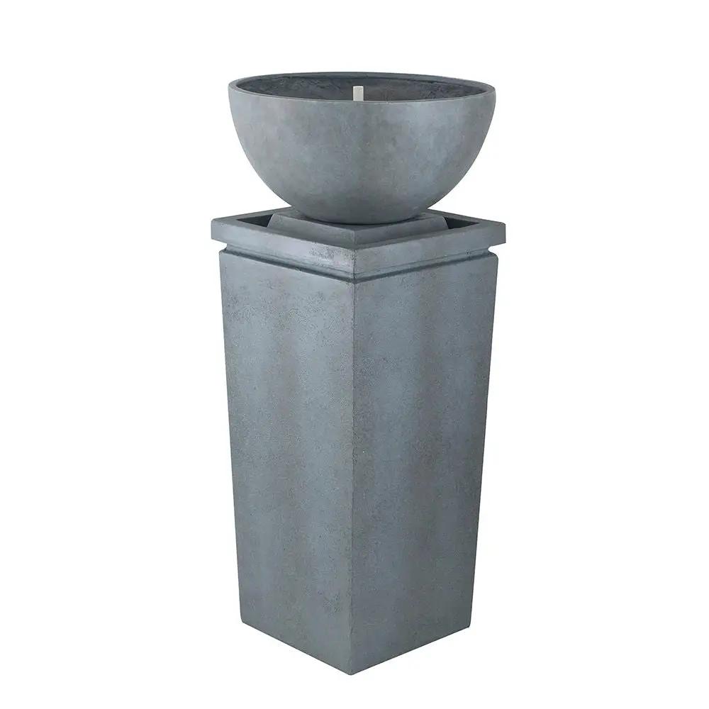 Zen Bowl Water Fountain, Outdoor Bird Feeder / Bath Fountains, Relaxing Water Feature For Garden by Unique Piece Furniture