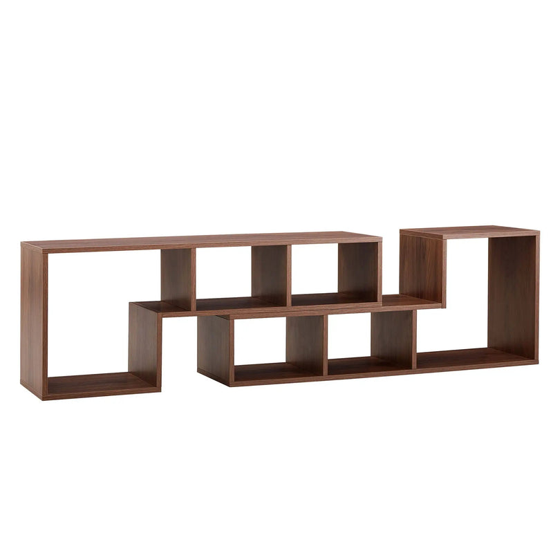 Minimalist Cube TV Stand With Adjustable Open Storage Shelves by HouseOfZazla