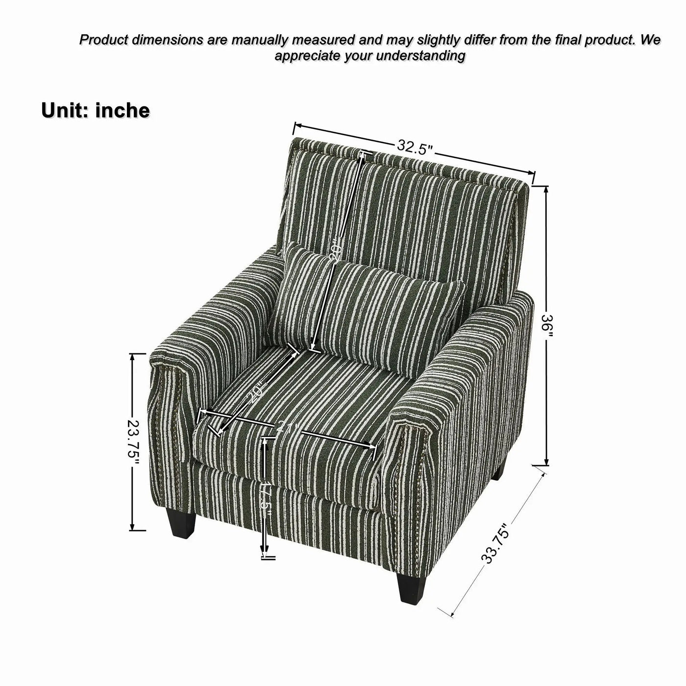 Comfy Armchair For Living Room by Unique Piece Furniture