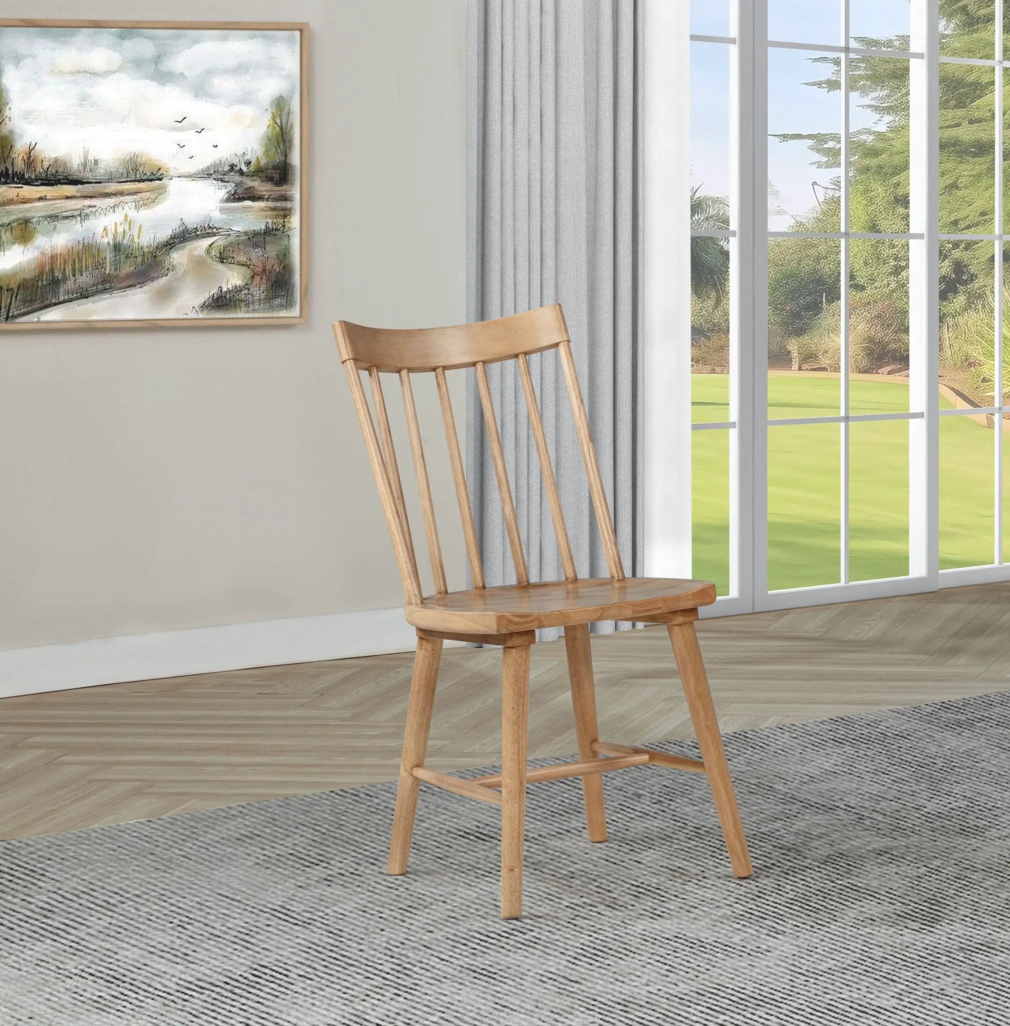 Middleton Solid Wood Dining Side Chair Brown (Set of 2) by Unique Piece Furniture
