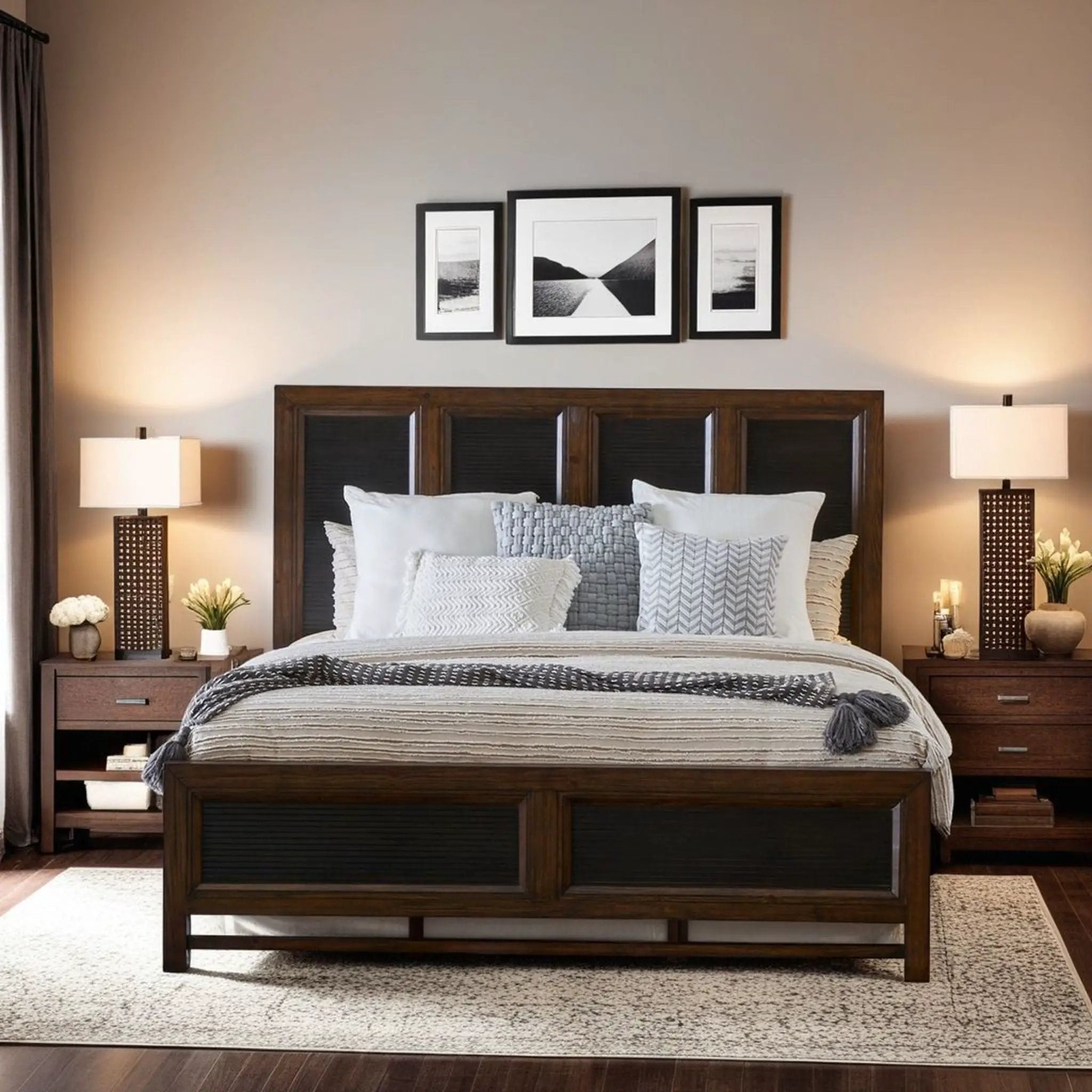 Beautiful Panel Bed by Unique Piece Furniture