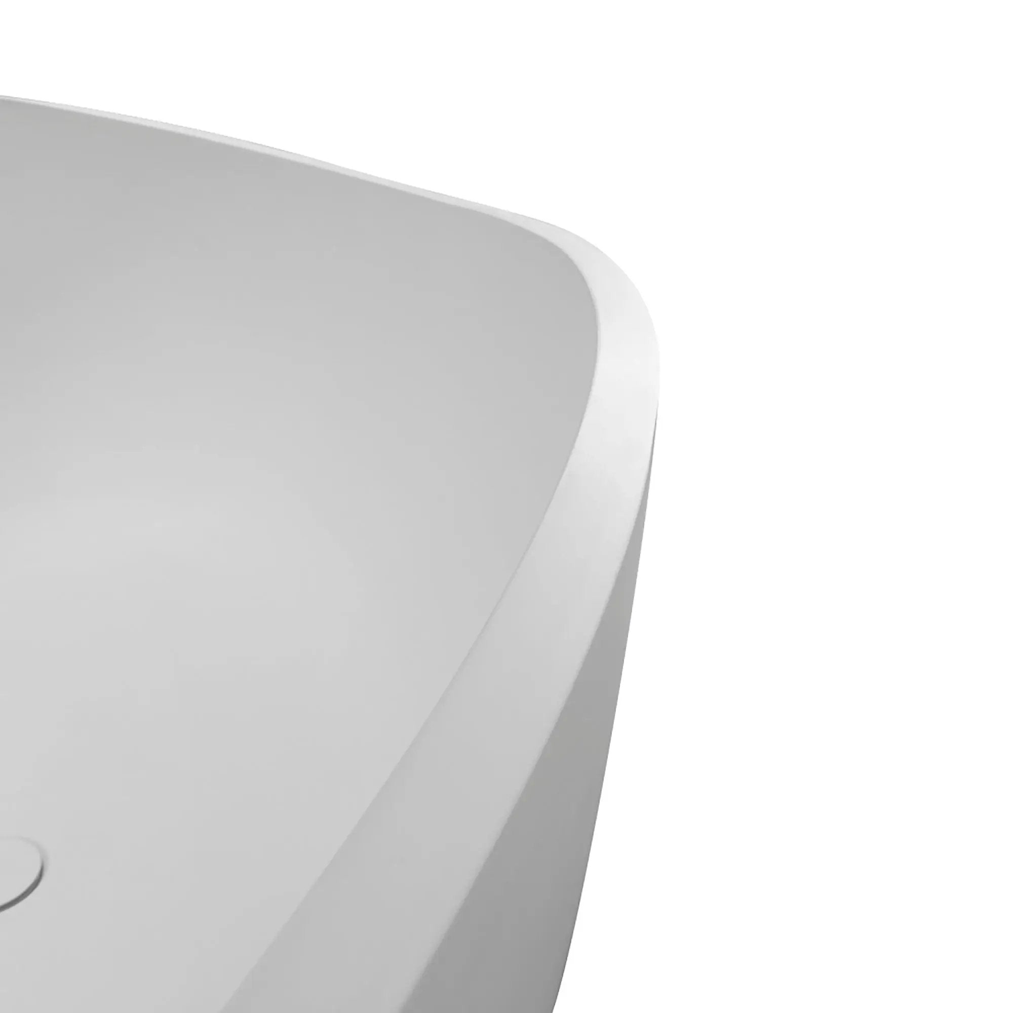 63" Premium Solid Surface Deep Soaking Bathtub by HouseOfZazla
