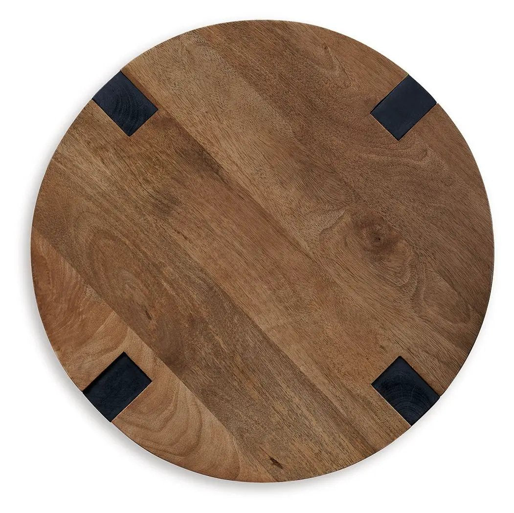 Hanneforth - Round End Table - Brown by Unique Piece Furniture