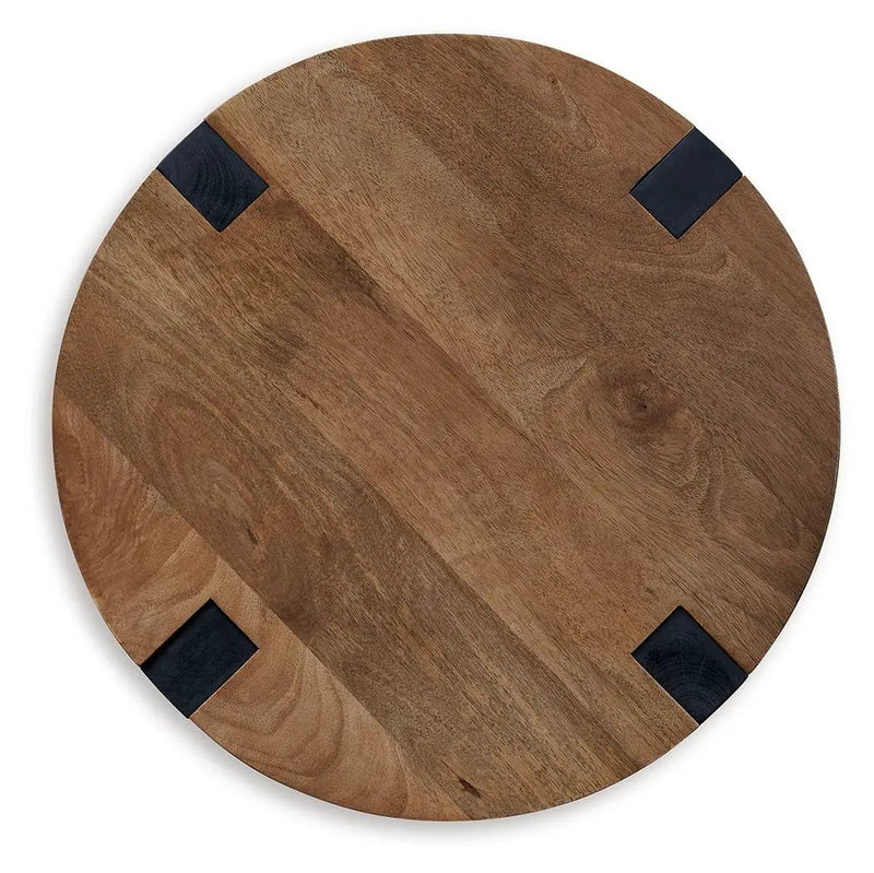 Hanneforth - Round End Table - Brown by Unique Piece Furniture