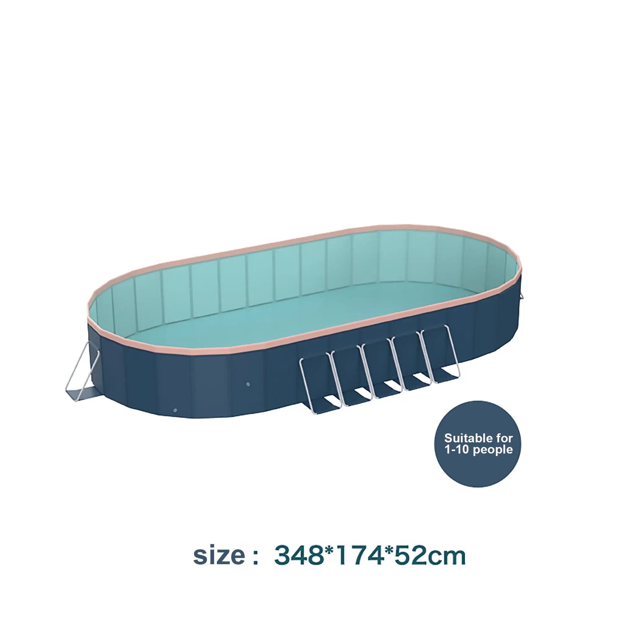 3.65m PVC Folding Pool – Not Inflatable by HouseOfZazla