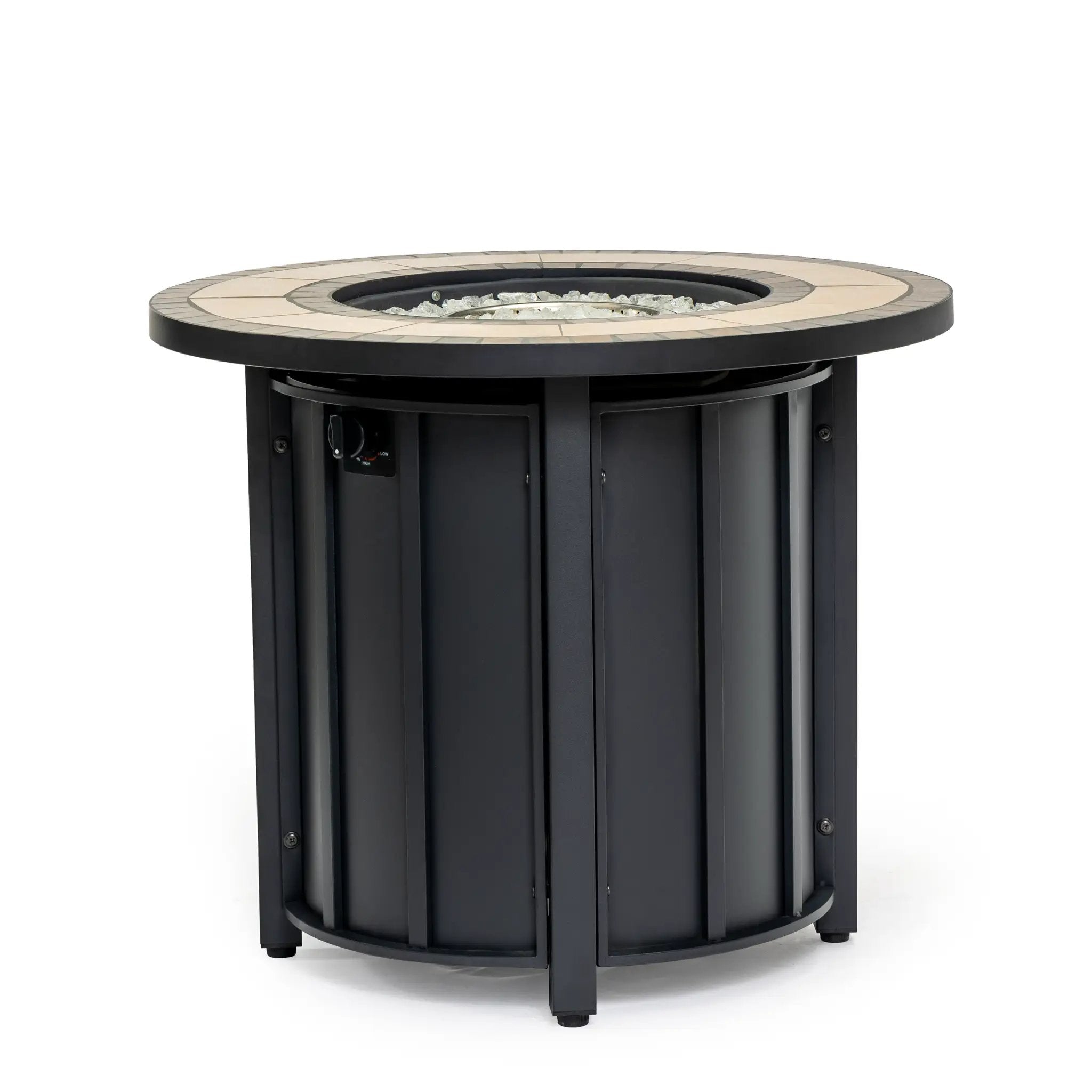 30" Propane Gas Fire Pit Table with Mosaic Ceramic Tabletop by HouseOfZazla