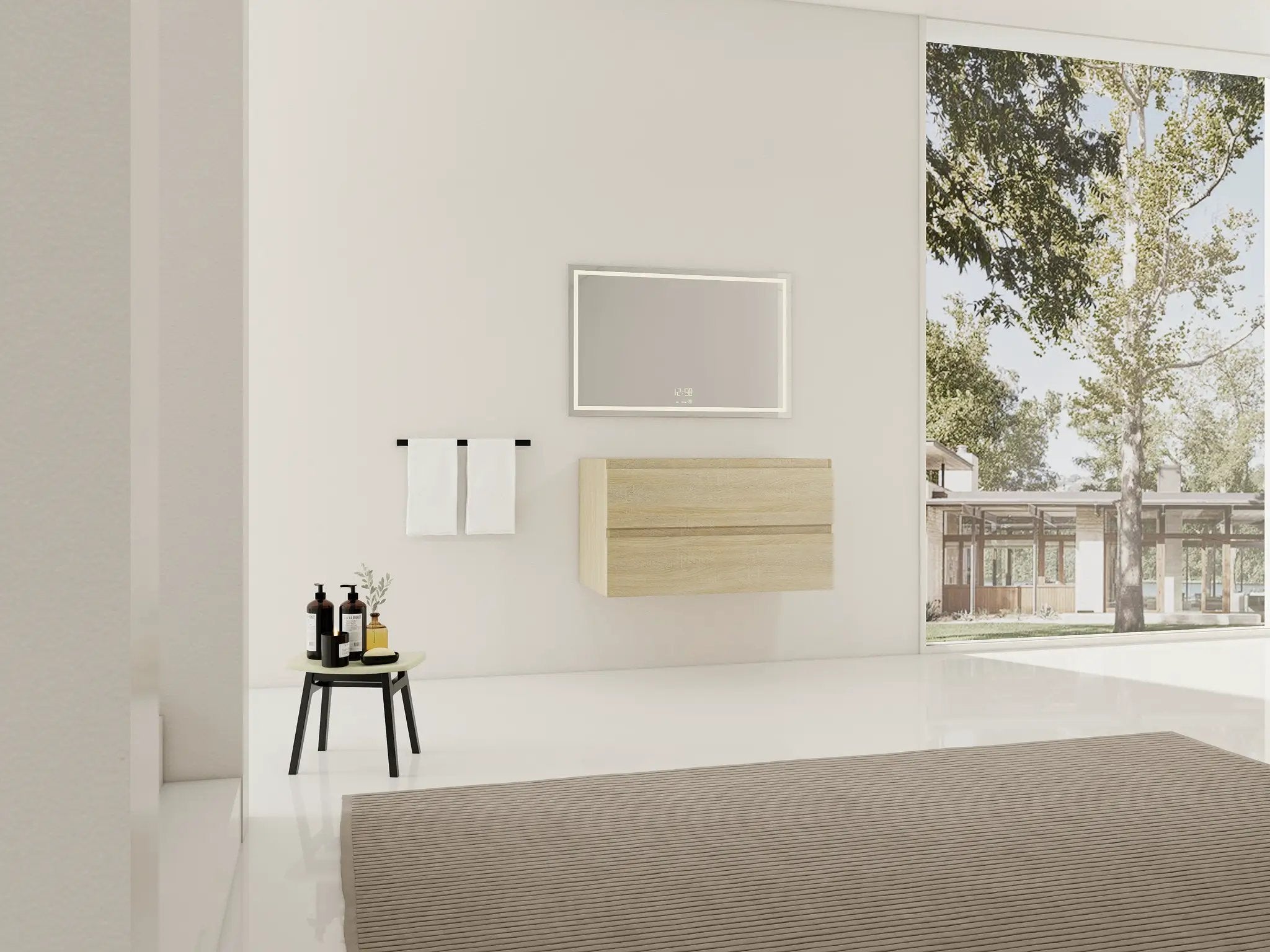 36" Wall-Mounted Bathroom Vanity Cabinet by HouseOfZazla