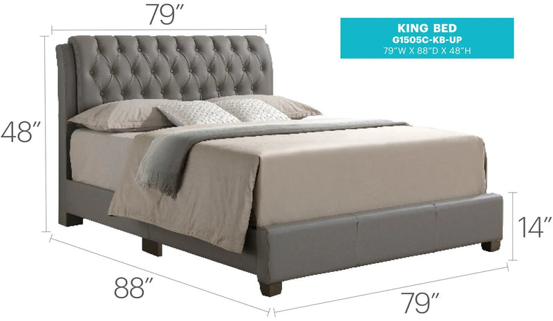 Tufted Upholstered Bed by HouseOfZazla