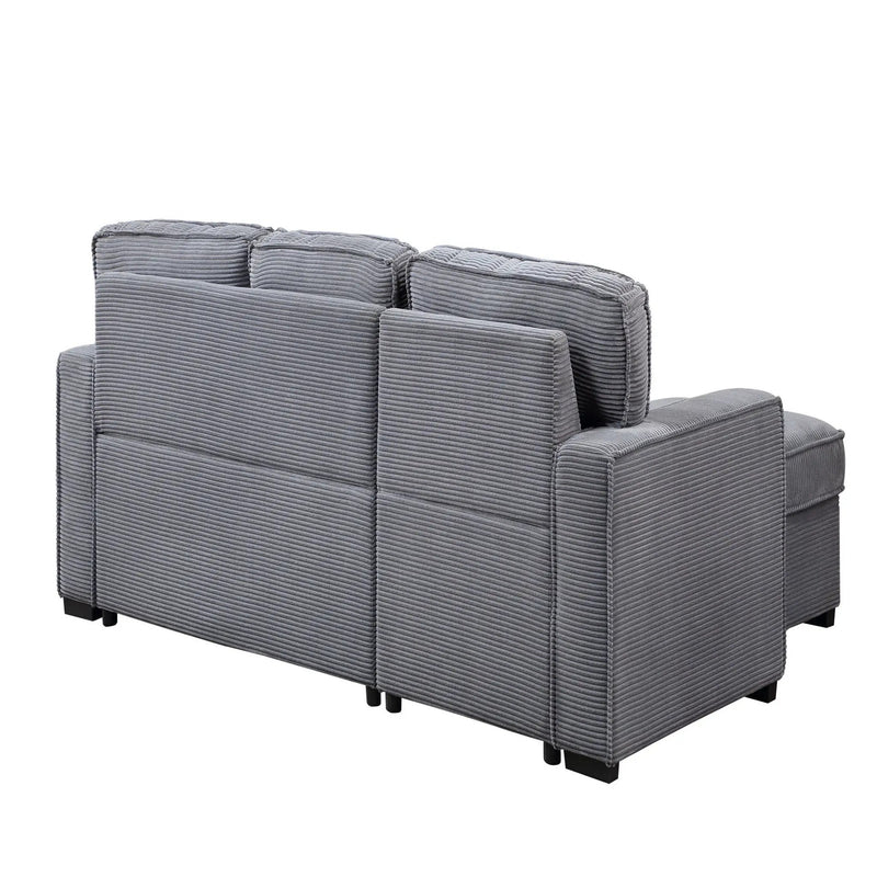 Territory - Pull Out Sofa Bed With Design - Dark Gray by Unique Piece Furniture