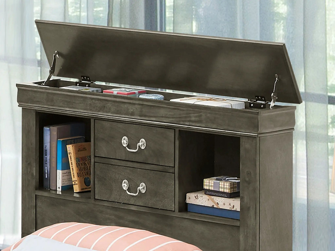 Traditional Style Bookcase Storage Bed by HouseOfZazla