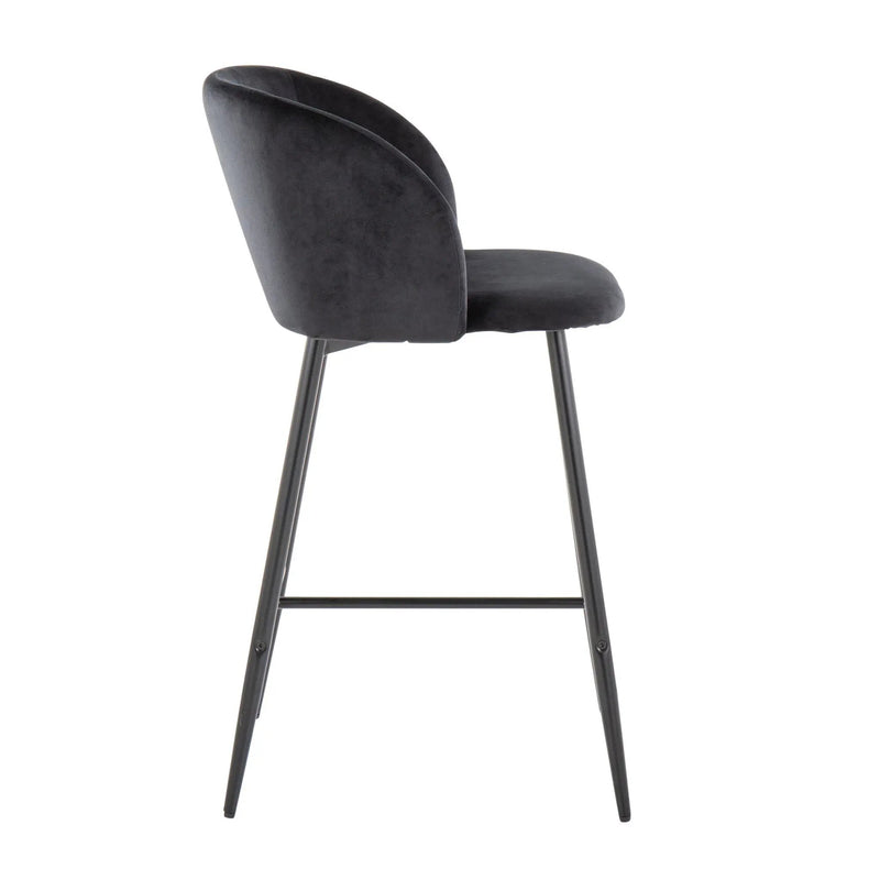 Fran - Contemporary Fixed Height Counter Stool (Set of 2) by HouseOfZazla