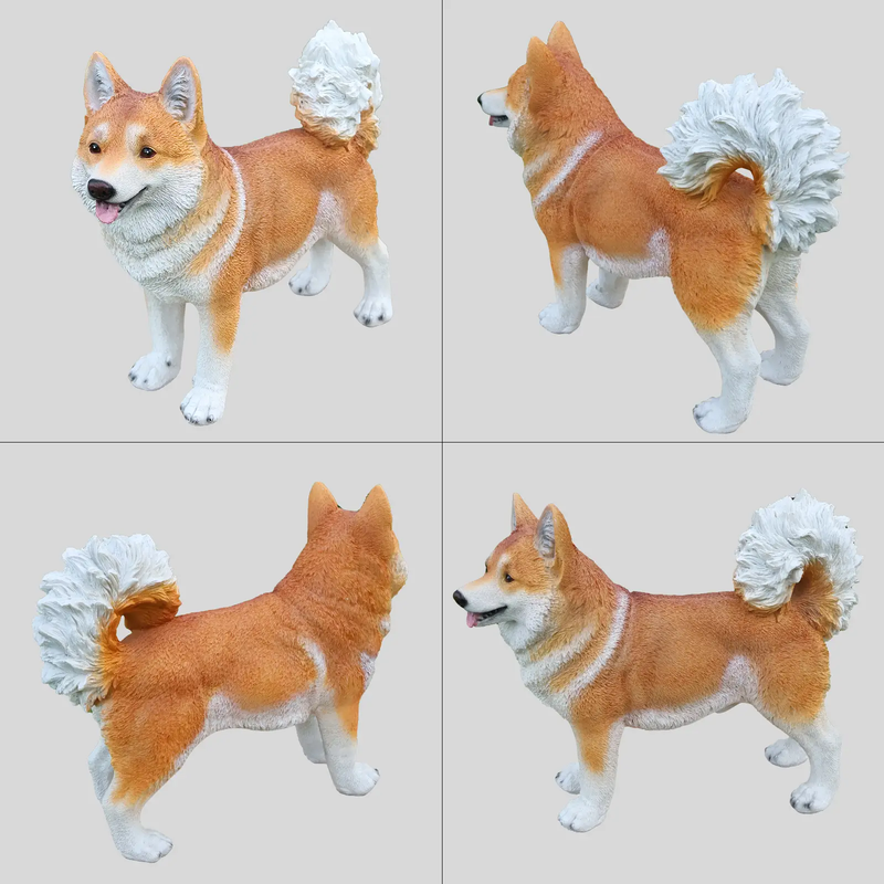 Lifelike Shiba Inu Dog Statue by HouseOfZazla