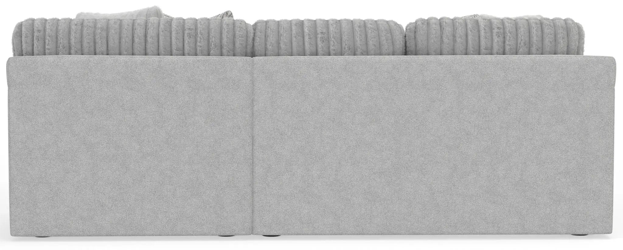Logan - Upholstered Sectional With Comfort Coil Seating - 46" Cocktail Ottoman And Accent Pillows Included by Unique Piece Furniture