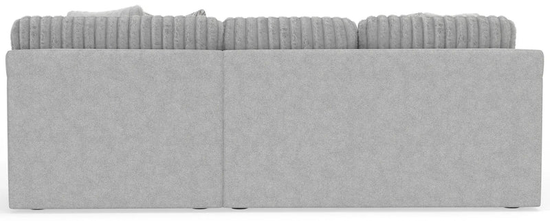 Logan - Upholstered Sectional With Comfort Coil Seating - 46" Cocktail Ottoman And Accent Pillows Included by Unique Piece Furniture