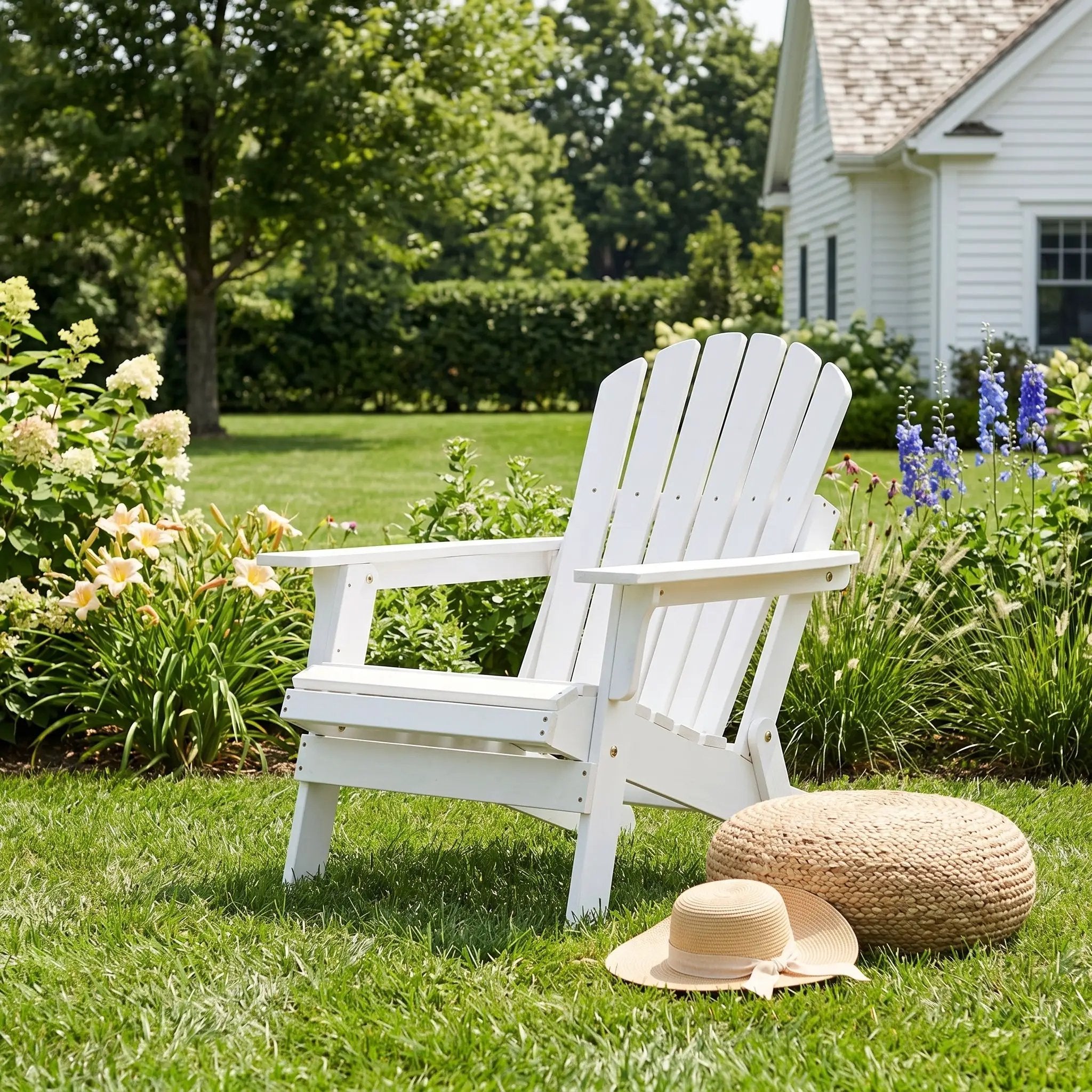 Oversize Wooden Outdoor Folding Adirondack Chair by HouseOfZazla