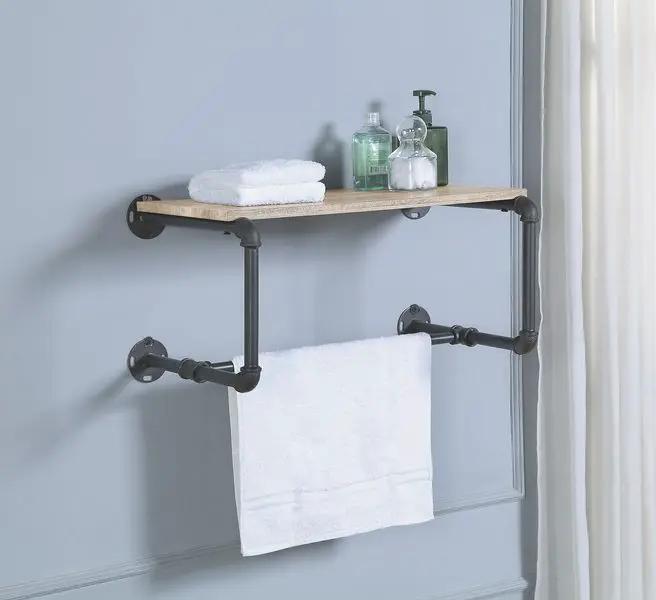 Brantley - Wall Rack - Oak & Sandy Gray by Unique Piece Furniture