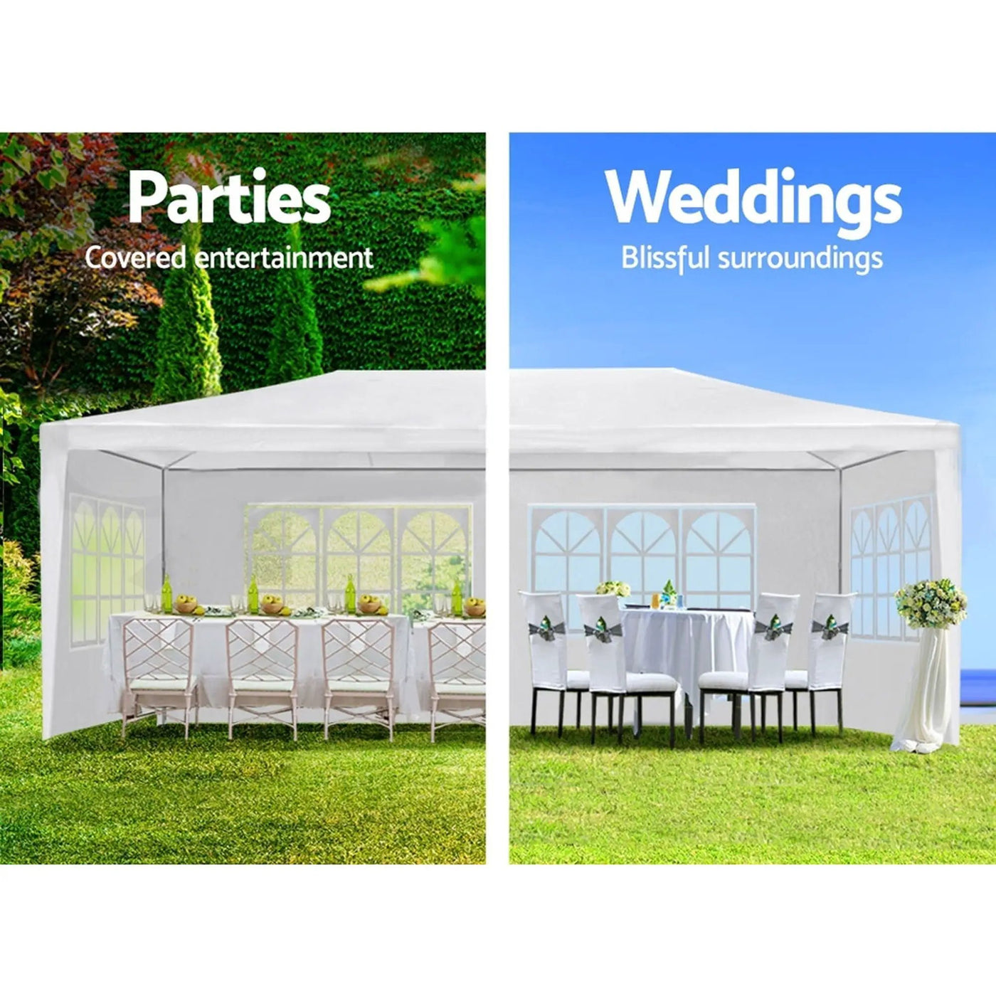 10X30' Wedding Party Canopy Tent Outdoor Gazebo With Removable Sidewalls by Unique Piece Furniture