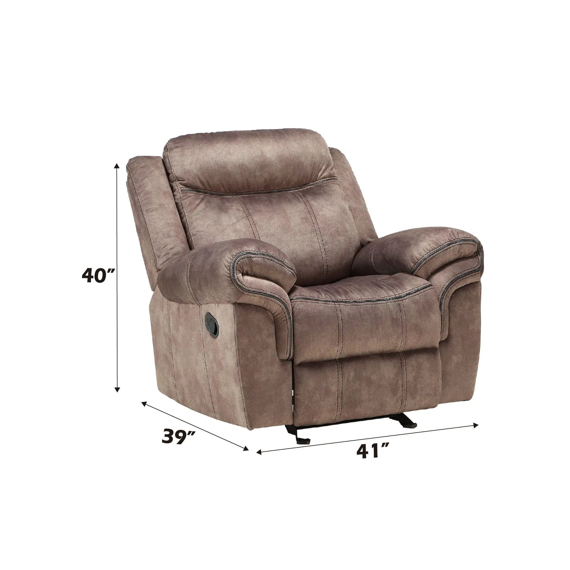 Zubaida - Two Tone Glider Recliner by Unique Piece Furniture
