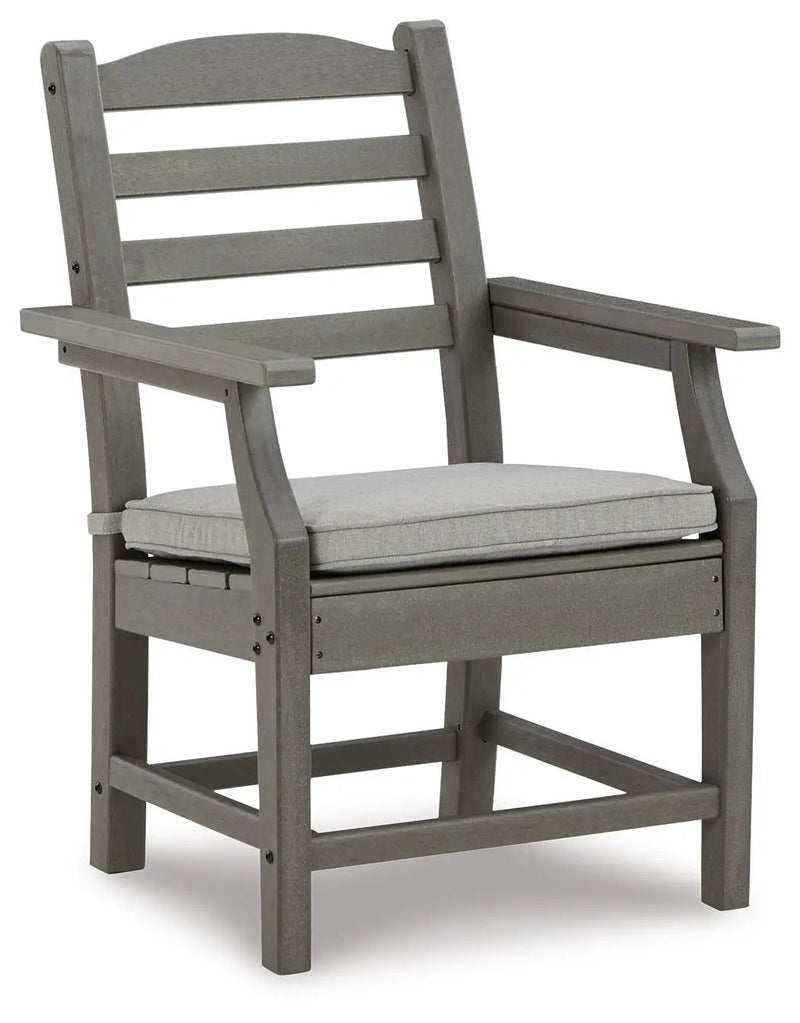 Visola - Arm Chair With Cushion (Set of 2) - Gray by Unique Piece Furniture