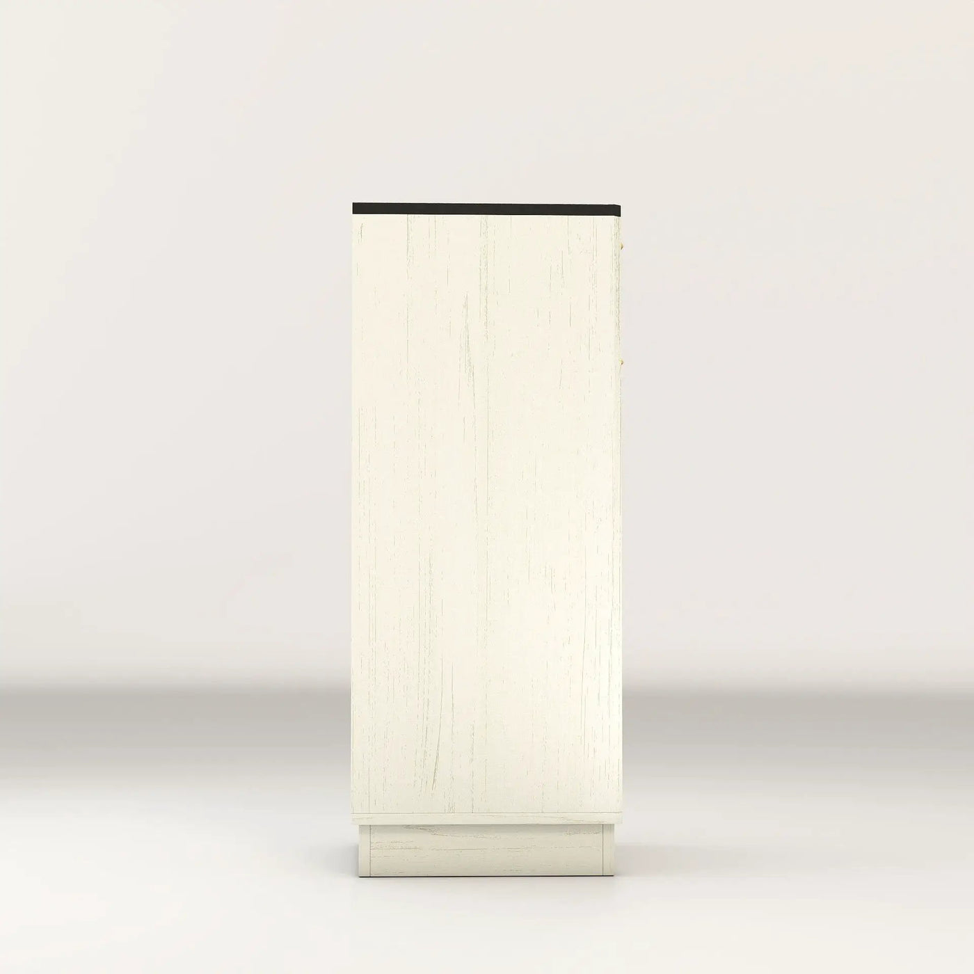 Tilt Out Trash Can Cabinet With Wave Textured Drawer & Pull Out Bin by Unique Piece Furniture
